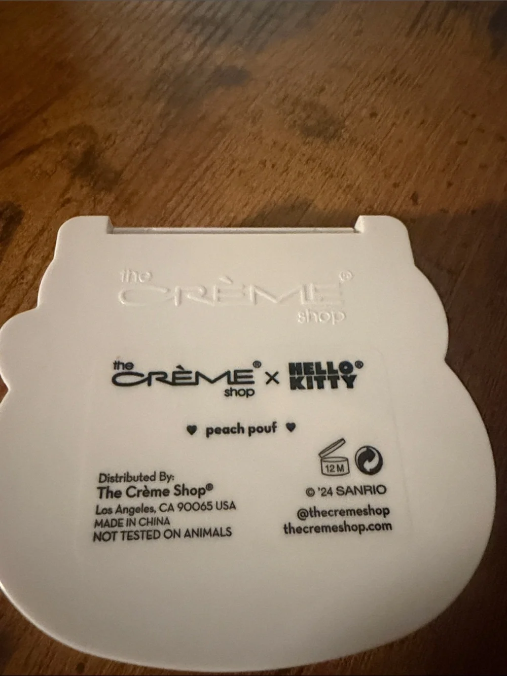 The Crème Shop x Hello Kitty Crème Blush Balm - with Aloe - Peach Puff